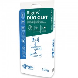 Glet pentru nivelare si finisare Rigips® Duo Glet - 20Kg