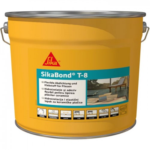 Adeziv poliuretanic hidroizolant pentru placari ceramice SikaBond T8 13 kg