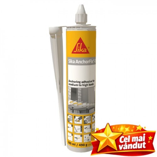 Ancora chimica beton Sika AnchorFix-2+, rasina ancorare pentru tije filetate, 300 ml