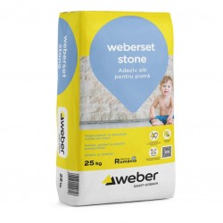 Adeziv alb C1T pentru piatra Weberset Stone 25Kg